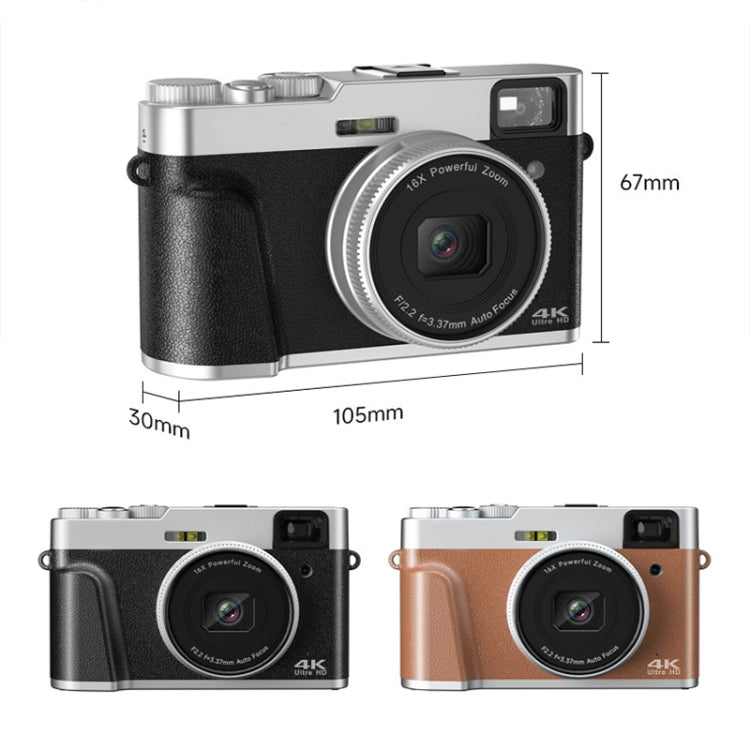DC202L 2.8-Inch 4K HD 16X Zoom Photography Digital Camera Home SLR Camera, Black EU Plug, Black US Plug, Black UK Plug, Brown EU Plug, Brown US Plug, Brown UK Plug DC202L 2.8-Inch 4K HD 16X Zoom Photography Digital Camera Home SLR Camera, Black EU Plug, Black US Plug, Black UK Plug, Brown EU Plug, Brown US Plug, Brown UK Plug